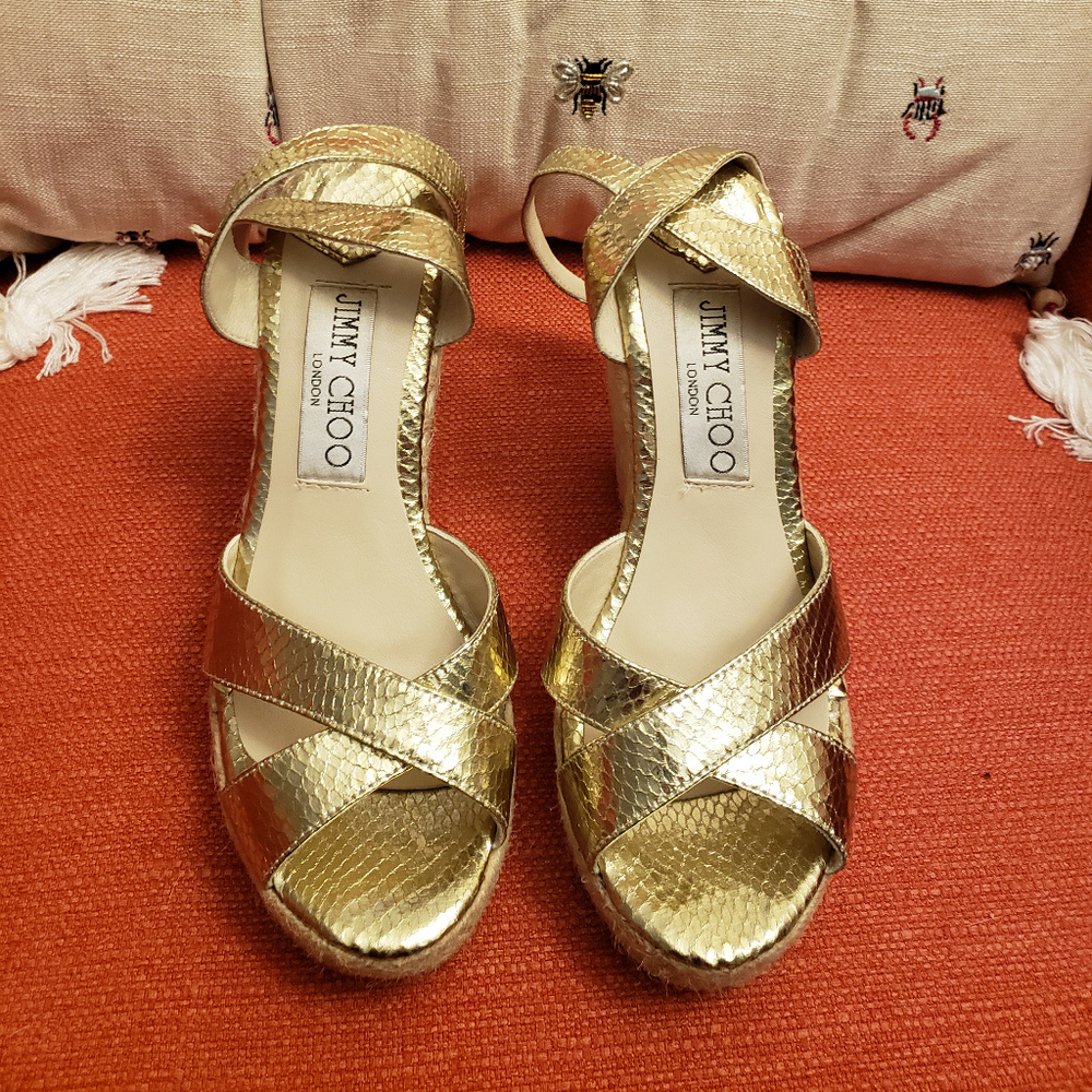 Jimmy Choo Espadrille Wrap Sandals